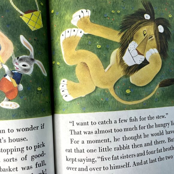 Tawny Scrawny Lion Little Golden Book 1952 Childrens Book Fairy Tale u - Picture 5 of 6